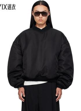 LỰU ĐẠN 男款黑色 Unibomber 套头衫 迷衣时尚