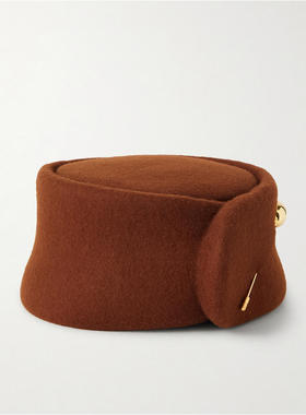 Gigi Burris Millinery 女士 SS26 棒球帽 Tenley 精饰羊毛毡帽子