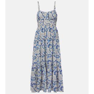 Nadine Ulla 中长连衣裙 女士 花朵棉混纺 Johnson
