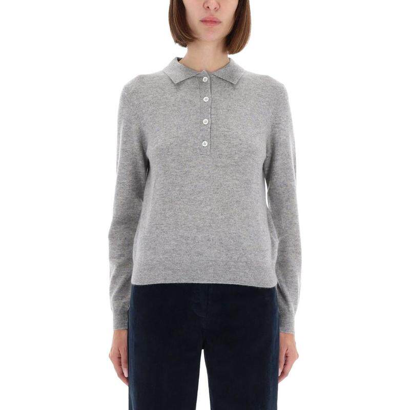 Aspesi 女士 FW25 毛衣 Polo領長袖套頭衫