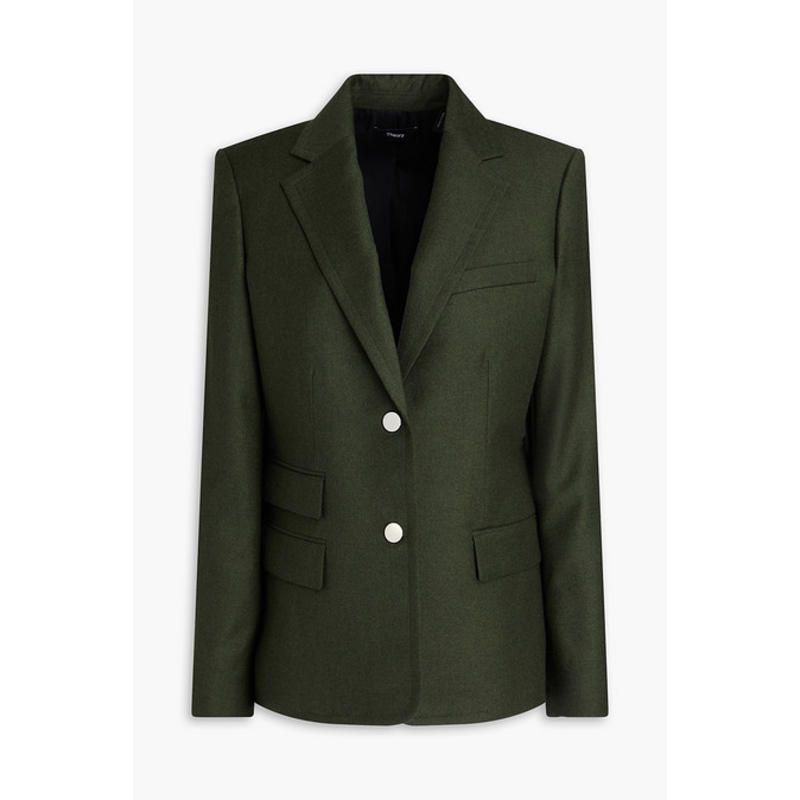 Theory 女士 夹克 羊毛法兰绒西装外套