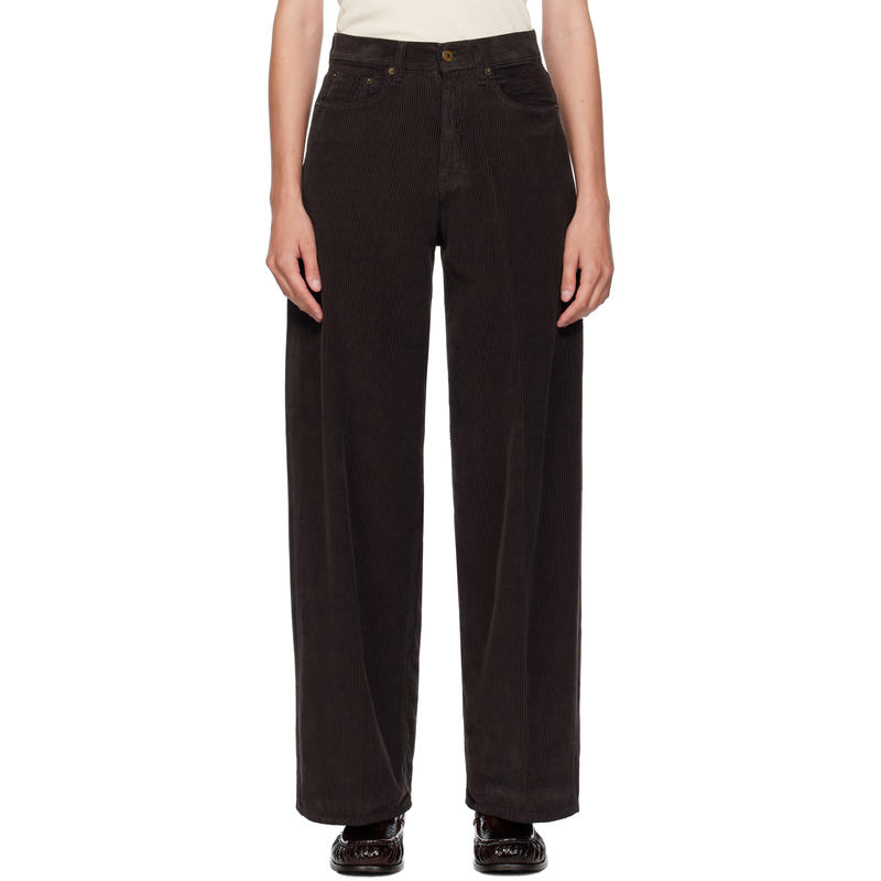 6397 女士 牛仔长裤 棕色 Loose Roomy 长裤