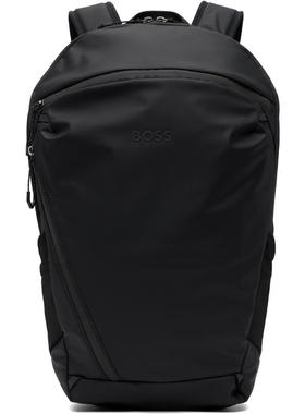 Boss 博斯 男士 双肩包 黑色 Faux-Leather Reflective Detail