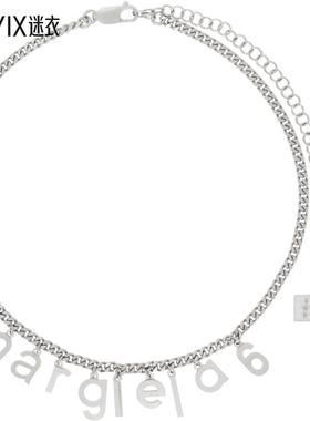 【春夏新品】MM6 Maison Margiela Bijoux 银色项链/吊坠 女款 迷