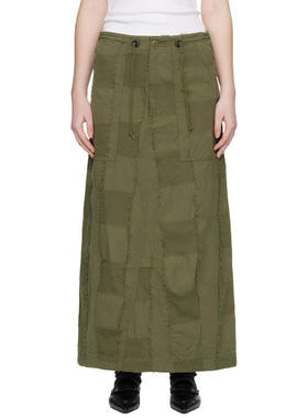 Needles 女士 中长裙 绿色 String Fatigue 半身裙