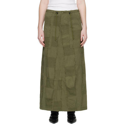 Needles 女士 中长裙 绿色 String Fatigue 半身裙