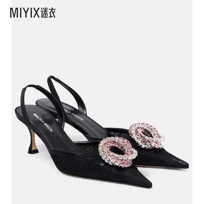 Mach & Mach 女款银河精饰露跟浅口鞋 迷衣时尚