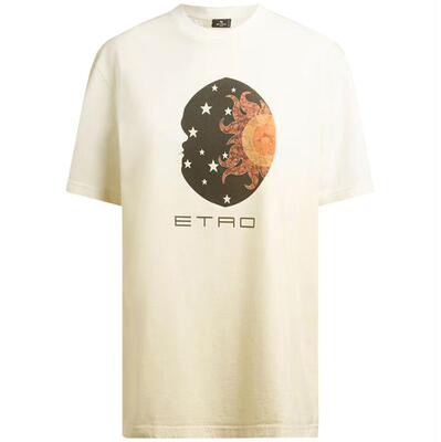 Etro 艾绰 女士 FW25 T恤 徽标多色棉质
