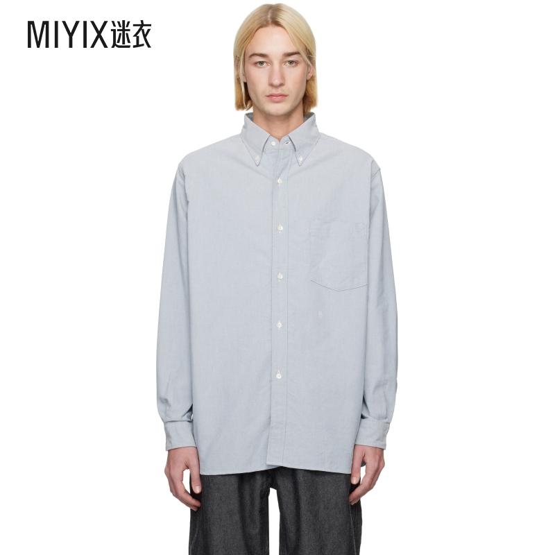 Grayish navy S nanamica ʿɫ Button Down Wind  ʱ