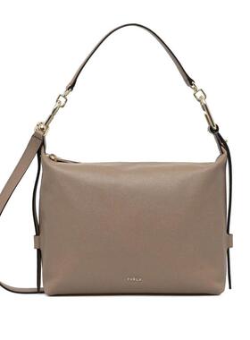 Furla 芙拉 女士 SS26 手提包 GREIGE TONIE M 皮革水饺包