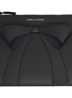 Comme des Garçons川久保玲 女士 腰包 黑色 Big Bow 手拿包