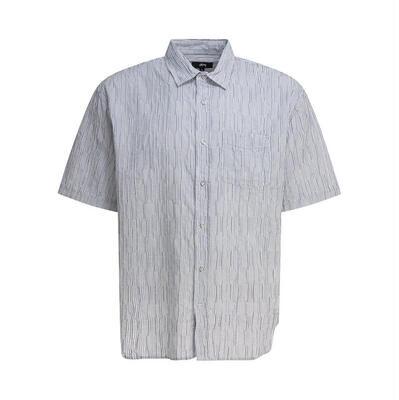 Stüssy 斯图西 男士 FW25 衬衫 Stüssy 波浪条纹短袖