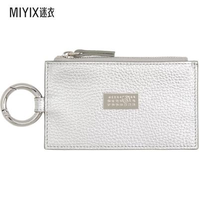 MM6 Maison Margiela马吉拉 女款银色 Laminated Grainy Leather
