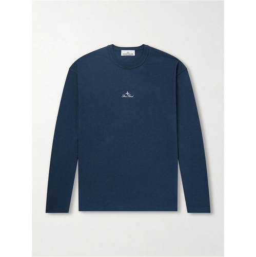Stone Island 石头岛 男士 SS26 T恤 Logo刺绣棉针织