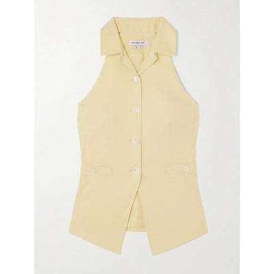 Veronica Beard 女士秋冬新品 衬衫 Orlinda 亚麻混纺斜纹布背心