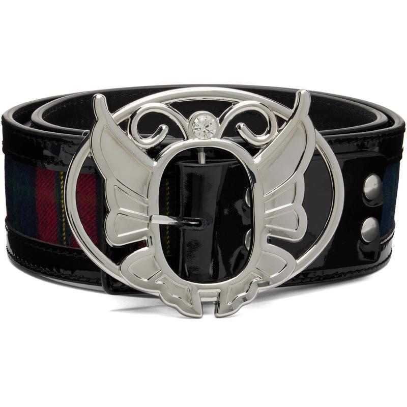 Chopova Lowena 女士 腰带 黑色  红色苏格兰格纹腰带