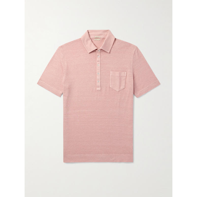 Massimo Alba 男士 FW25 衬衫 亚麻棉混纺Polo衫