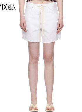 Citizens of Humanity 女款白色 Brynn Drawstring 牛仔短裤 迷衣