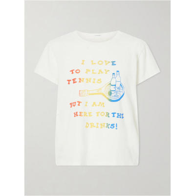 Mother Denim 女士 FW26 T恤 Goodie Goodie 宽松款印花棉针织