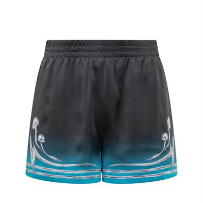 Casablanca 女士 FW25 短裤 Blades 蘑菇印花渐变效果