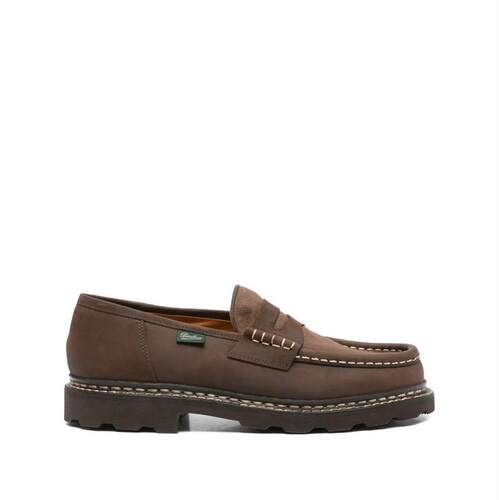 Paraboot 柏哈步 男士 休闲皮鞋 REIMS INSERTS 绒面革帆布乐福鞋