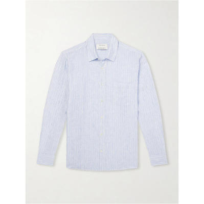 Frescobol Carioca 男士 FW26 衬衫 条纹亚麻