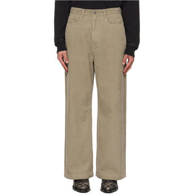 TONYWACK 男士 长裤 驼色 Washed Corduroy Wide-Leg
