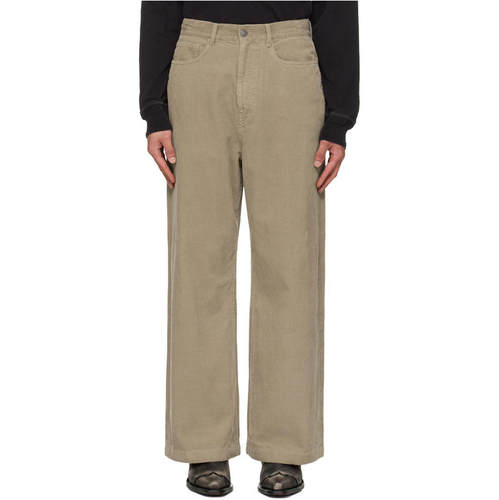 TONYWACK 男士 长裤 驼色 Washed Corduroy Wide-Leg