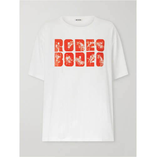 Bode 女士 FW26 T恤 Rodeo o 印花棉针织