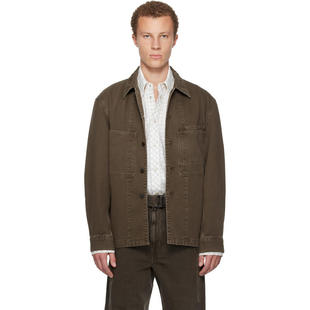 Lemaire 勒梅尔 男士 衬衫 绿色 Workwear 牛仔夹克