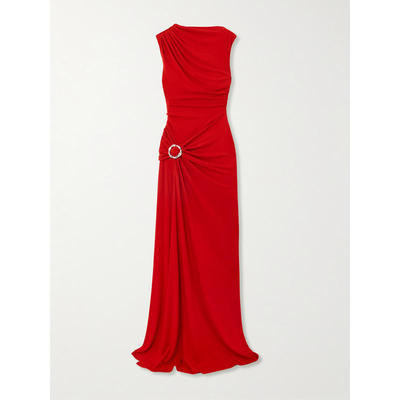 SIMKHAI 女士秋冬新品 礼服 Blaine 精饰褶皱针织睡裙