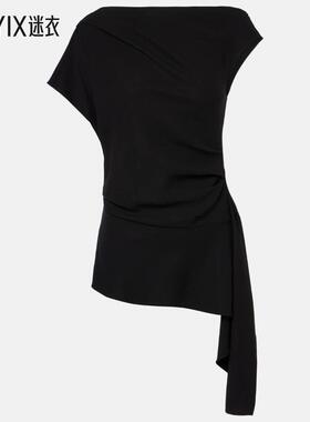 SIMKHAI 女款Saskia 垂褶露肩上衣