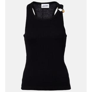 Jean Paul Gaultier 女士 背心 Piercing 棉质针织背心上衣
