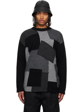 Comme des Garçons川久保玲 男士 毛衣 黑色  灰色毛衣