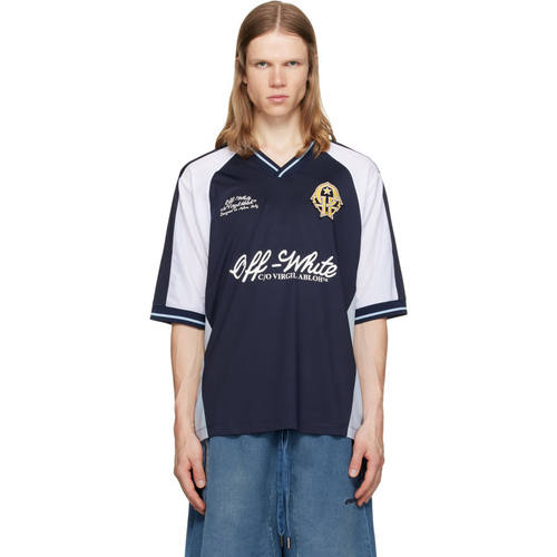 Off-White 男士 T恤 海军蓝 Royal Team Soccer