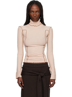 Baserange 女士 上衣 粉色 Omato 高领衫