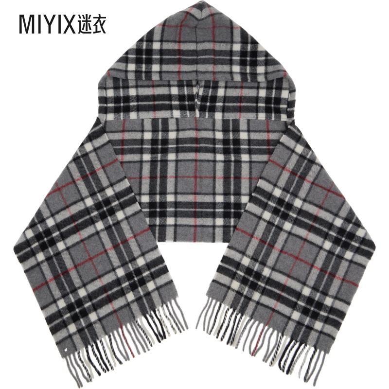 Bless 女款灰色 Hood 围巾 迷衣时尚