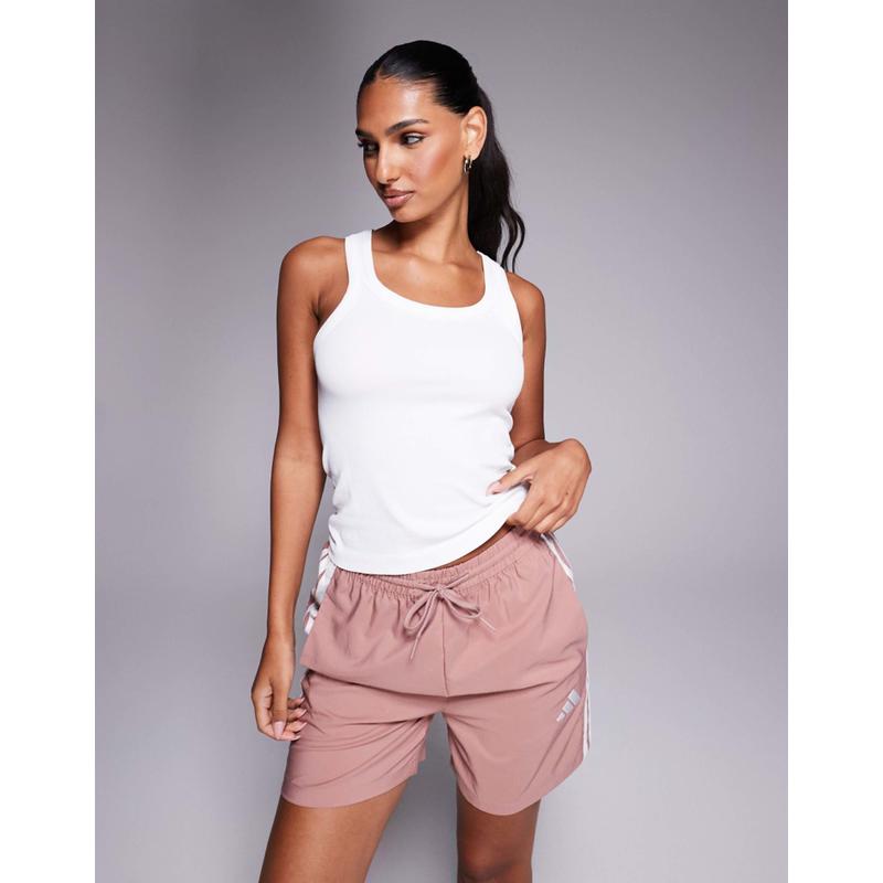 4505 女士 马甲 无缝罗纹圆领活动背心(白色)