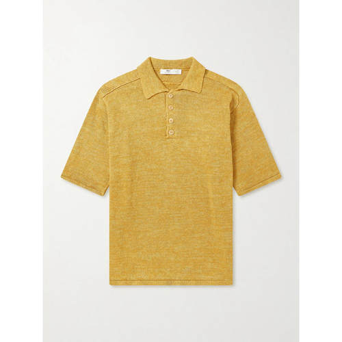INIS MEÁIN 男士 SS26 POLO衫 针织亚麻Polo衫