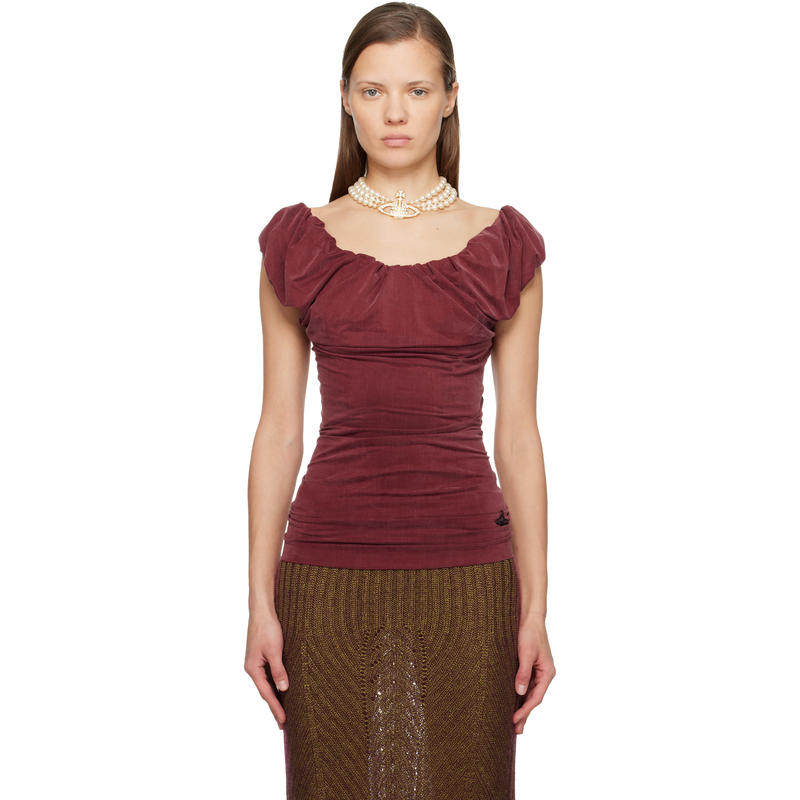 Vivienne Westwood西太后 女士 T恤 红色 Ginnie Jersey 上装