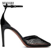 女 高跟鞋 黑色 Alaïa High Fishnet 迷衣时尚
