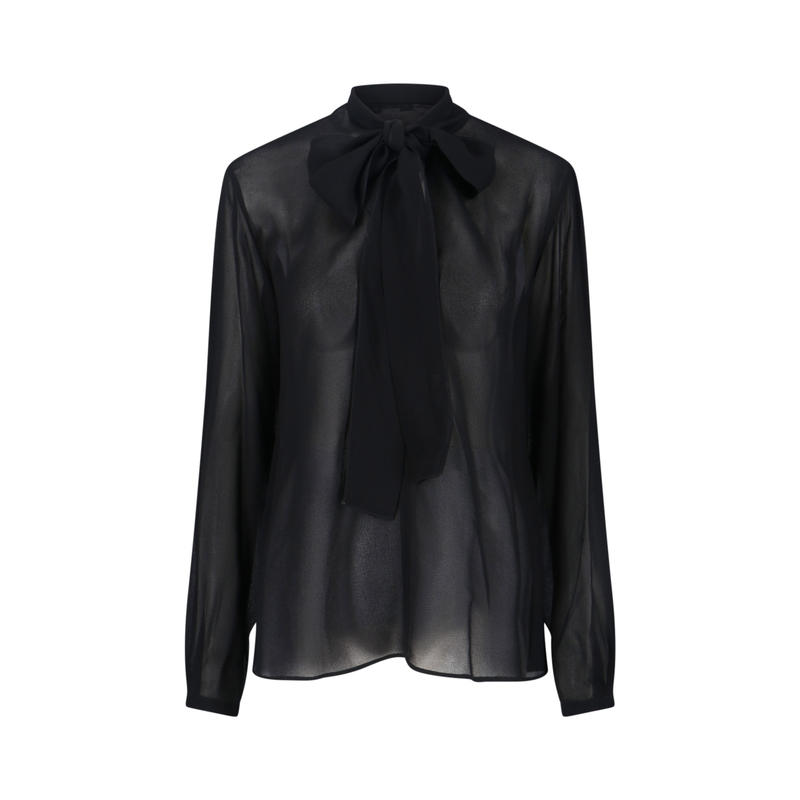 Alaïa 女士 FW25 衬衫 乔其纱围巾衬衫