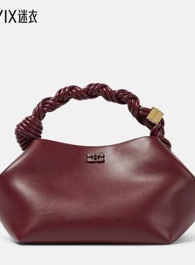 Ganni 女款Bou 小号皮革肩包 迷衣时尚