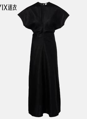 Totême 女款褶皱长款连衣裙 迷衣时尚