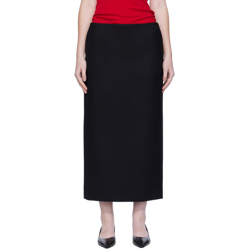 Arch The 女士 超长裙 黑色 Silk Simple 半身裙