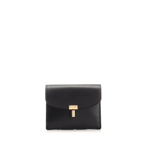 Totême 女士 SS26 卡包 T-Lock 小卡夹