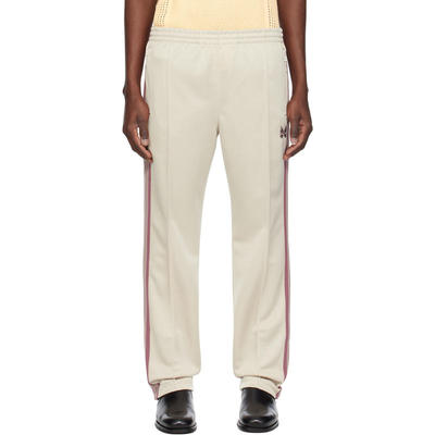 Needles 男士 运动长裤 灰白色 Narrow 运动裤