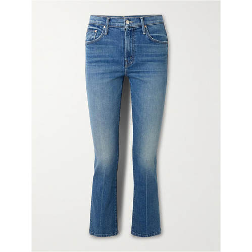 Mother Denim 女士 SS26 牛仔长裤 Insider 短款高腰喇叭牛仔裤