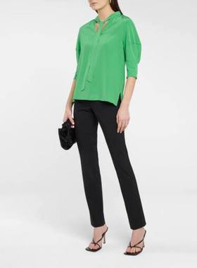 Diane von Furstenberg 女士 上衣 Lynn 真丝双绉衫