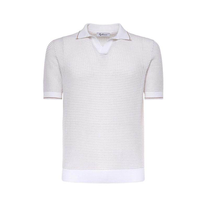 Giuliano Galiano 男士 SS26 POLO衫 纹理针织 Polo 衫